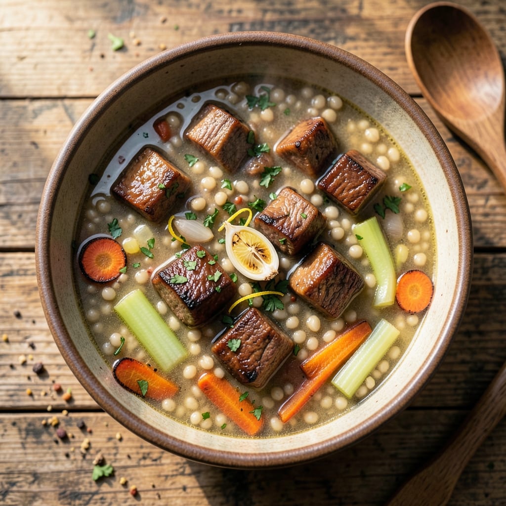 Beef Barley Soup Pressure Cooker Recipe: Tender Beef and Chewy Barley in 30 Minutes