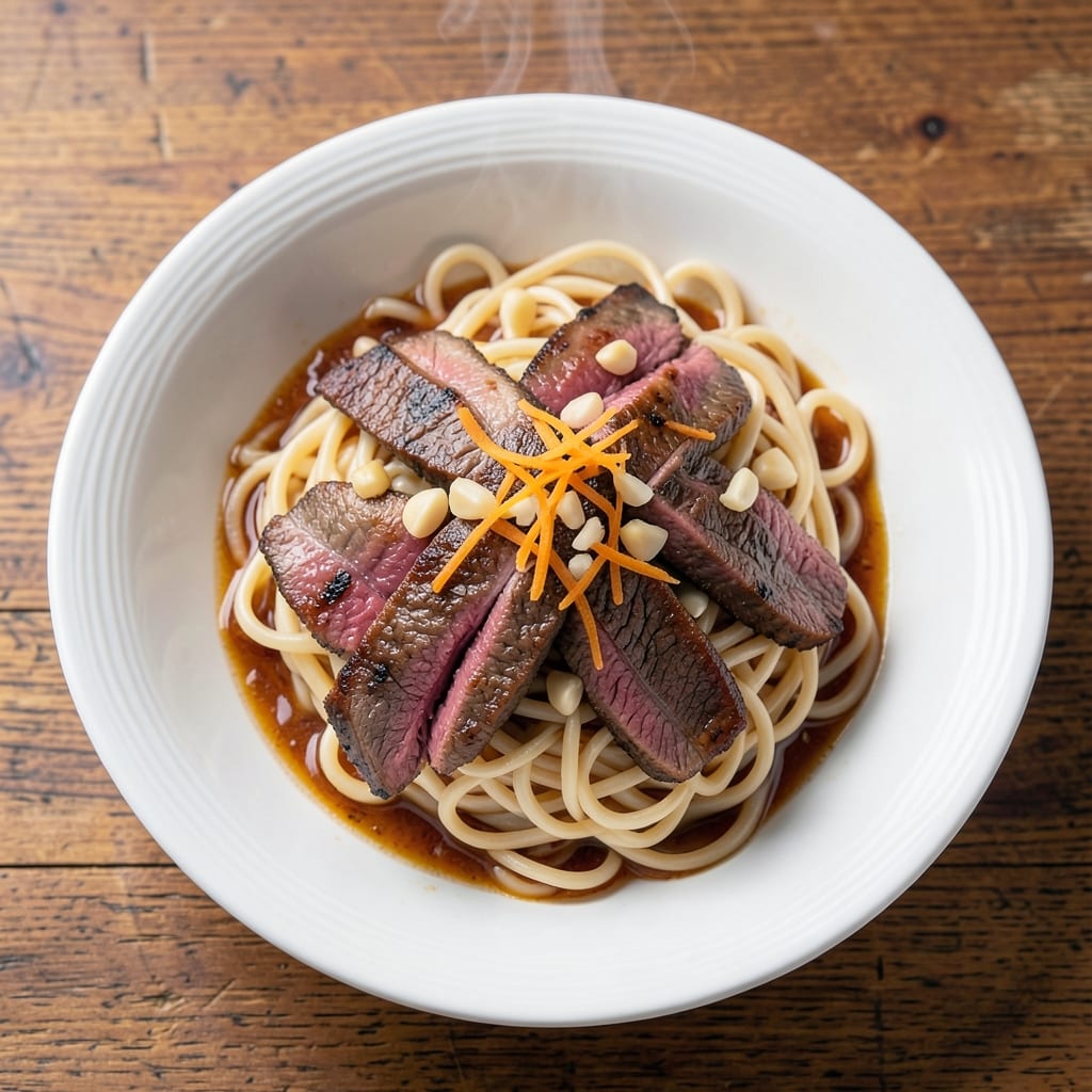 Beef and Frozen Egg Noodles Recipe: Wok-Heated Crispy Edges and Silky Sauce