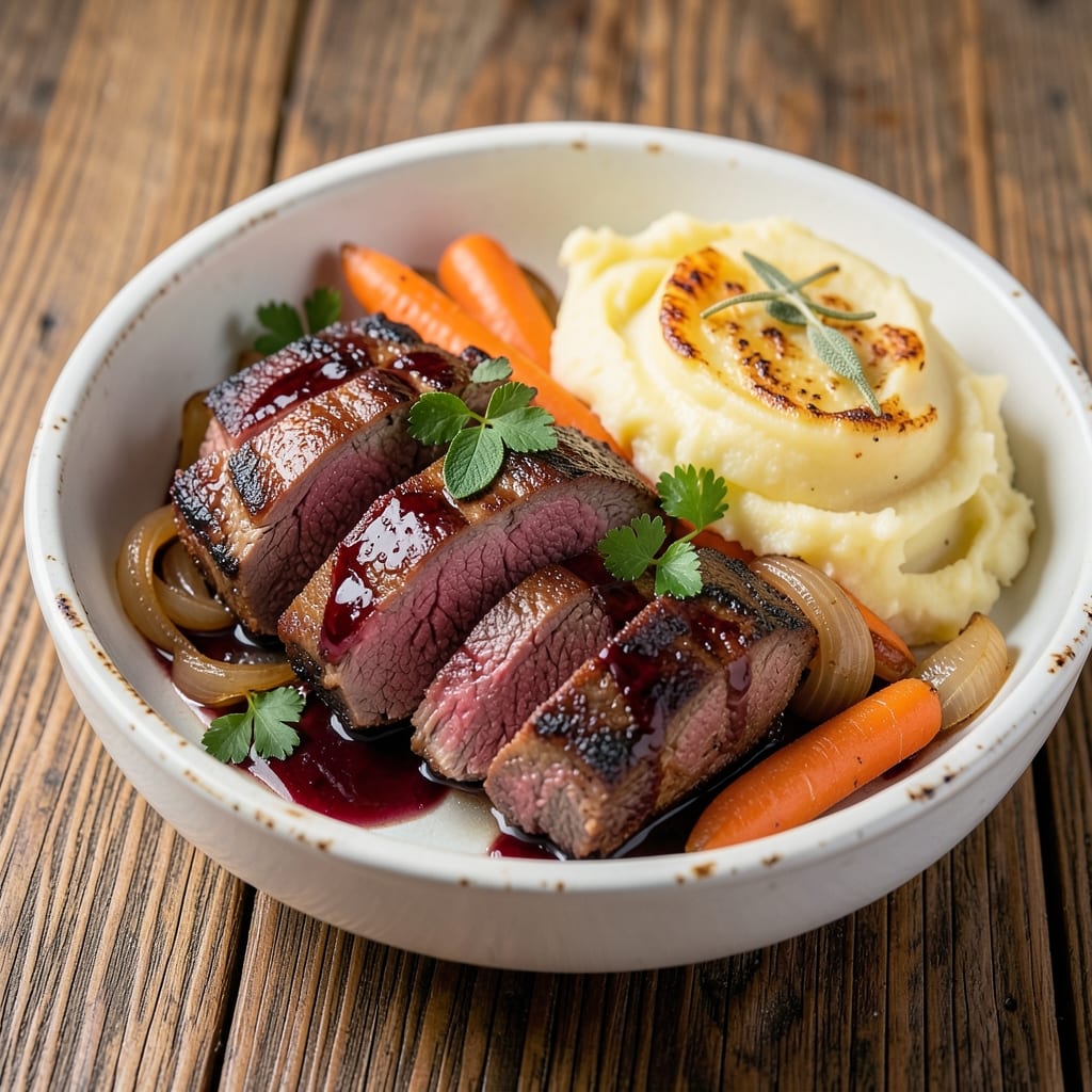 Beef and Mash Recipe: Slow-Braised Beef with Buttery Potato Clouds