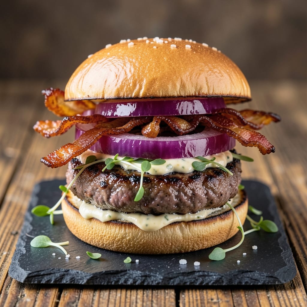 Bacon and Beef Burger Recipe: Smoky Char and Juicy Layers in 20 Minutes