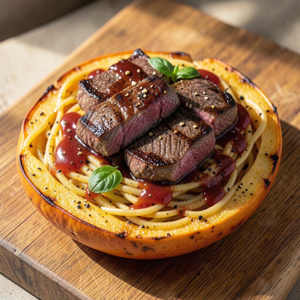 Beef and Spaghetti Squash Recipe: Hearty One-Pot with Roasted Sweetness