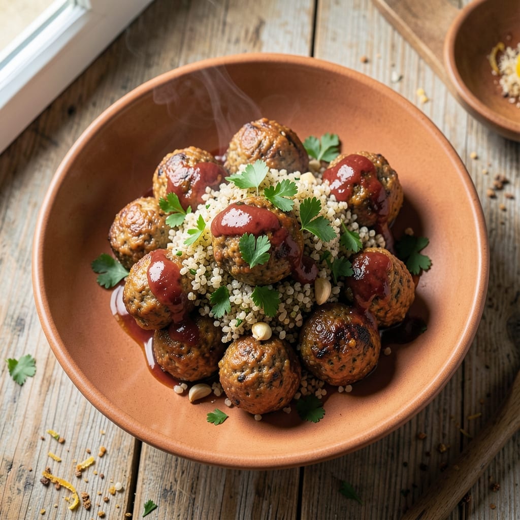 Beef and Quinoa Meatballs Recipe: Protein-Packed One-Pan Dinner