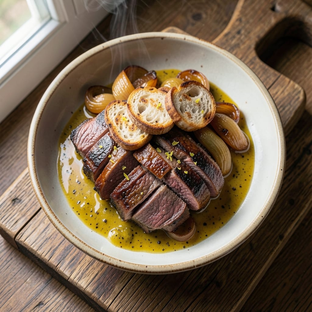 Bar Bill Beef on Weck Recipe: Slow-Cooked Sandwich with Caramelized Onions