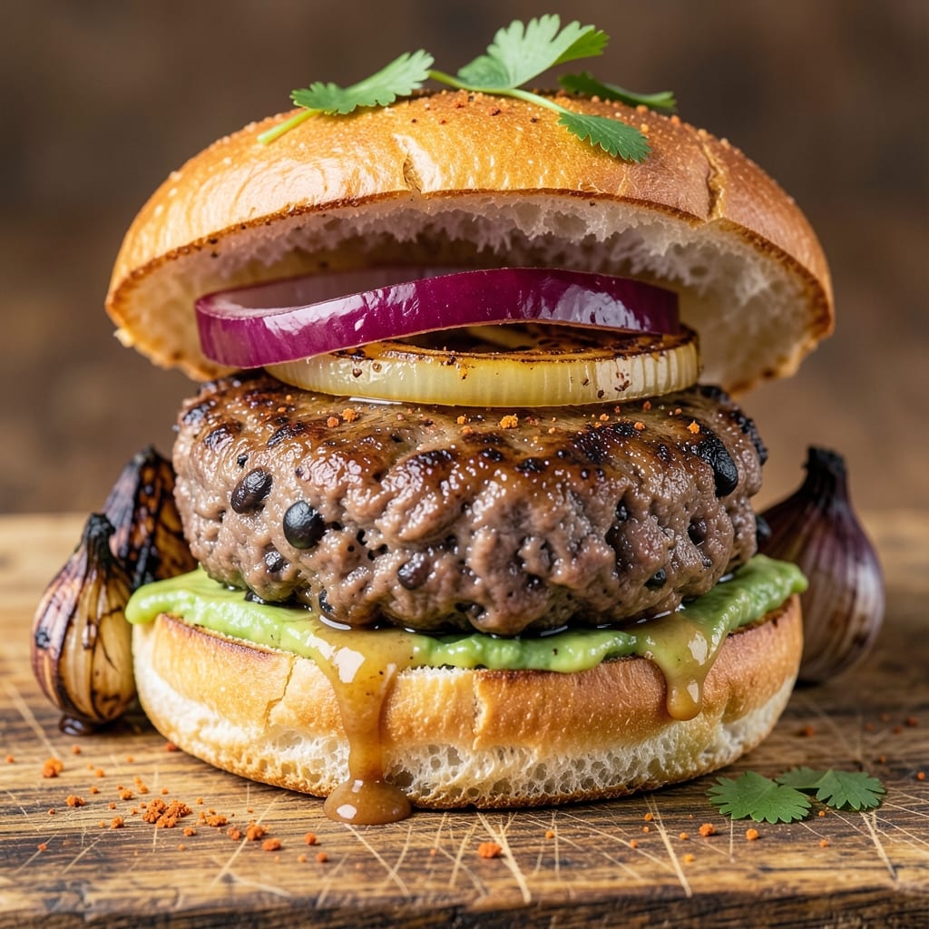 Beef and Black Bean Burgers Recipe: Hearty Veggie-Packed Patties With Smoky Depth