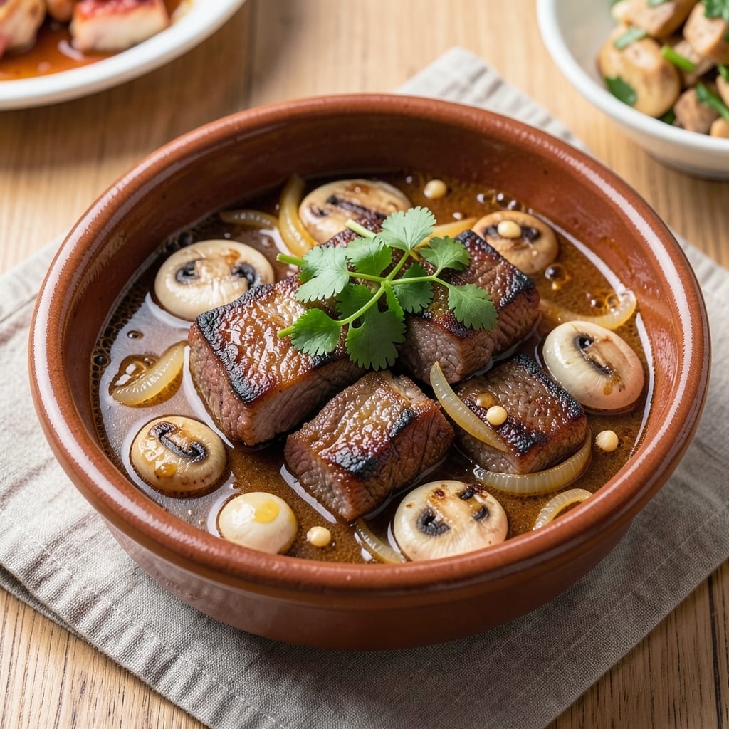 Beef and Mushroom Recipe Filipino Style: Adobo-Inspired Umami Bomb in One Pot