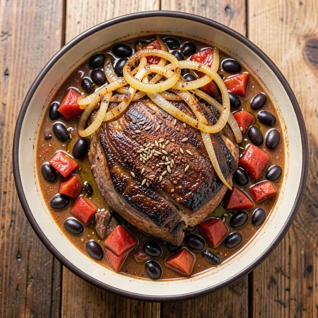 Beef and Black Bean Stew Recipe: Smoky Cumin and Cocoa Depth in One Pot