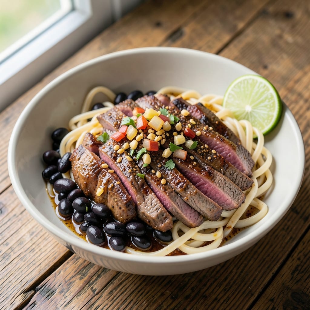 Beef and Black Bean Noodles Recipe: Bold Spice and Hearty Protein Fusion