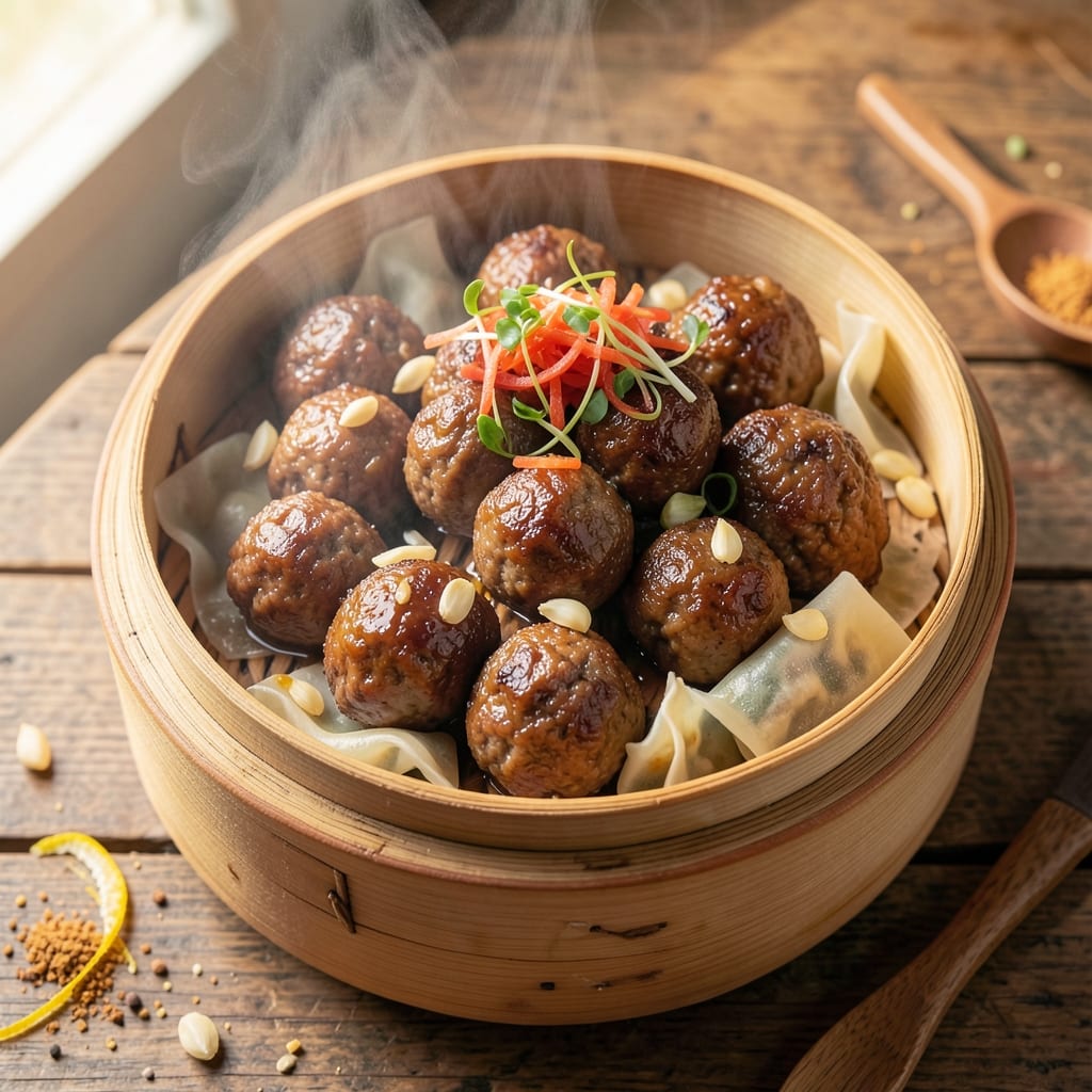 Beef Ball Dim Sum Recipe: Steamed Bites With Silky Pork and Five-Spice Magic