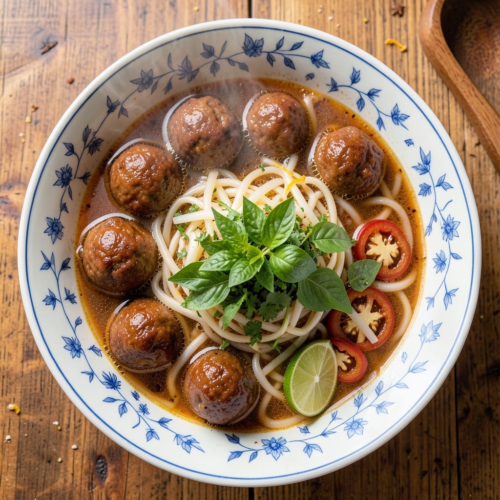 Beef Ball Pho Recipe: Slow-Simmered Broth with Chewy Dumplings