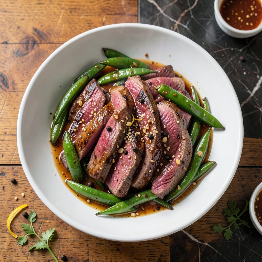 Beef and Snap Peas Recipe: Wok-Hei Charred Beef with Crisp-Tender Greens
