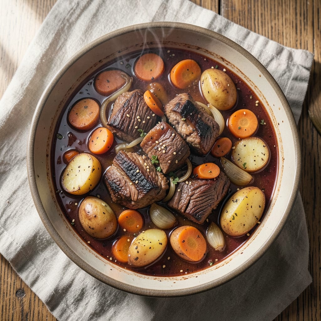 Beef and Ale Stew Recipe: Gordon Ramsay's Slow-Simmered Depth and Crispy Potatoes