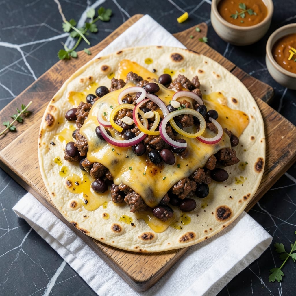 Beef and Bean Quesadillas Recipe: Smoky Black Bean and Cheese Crunch