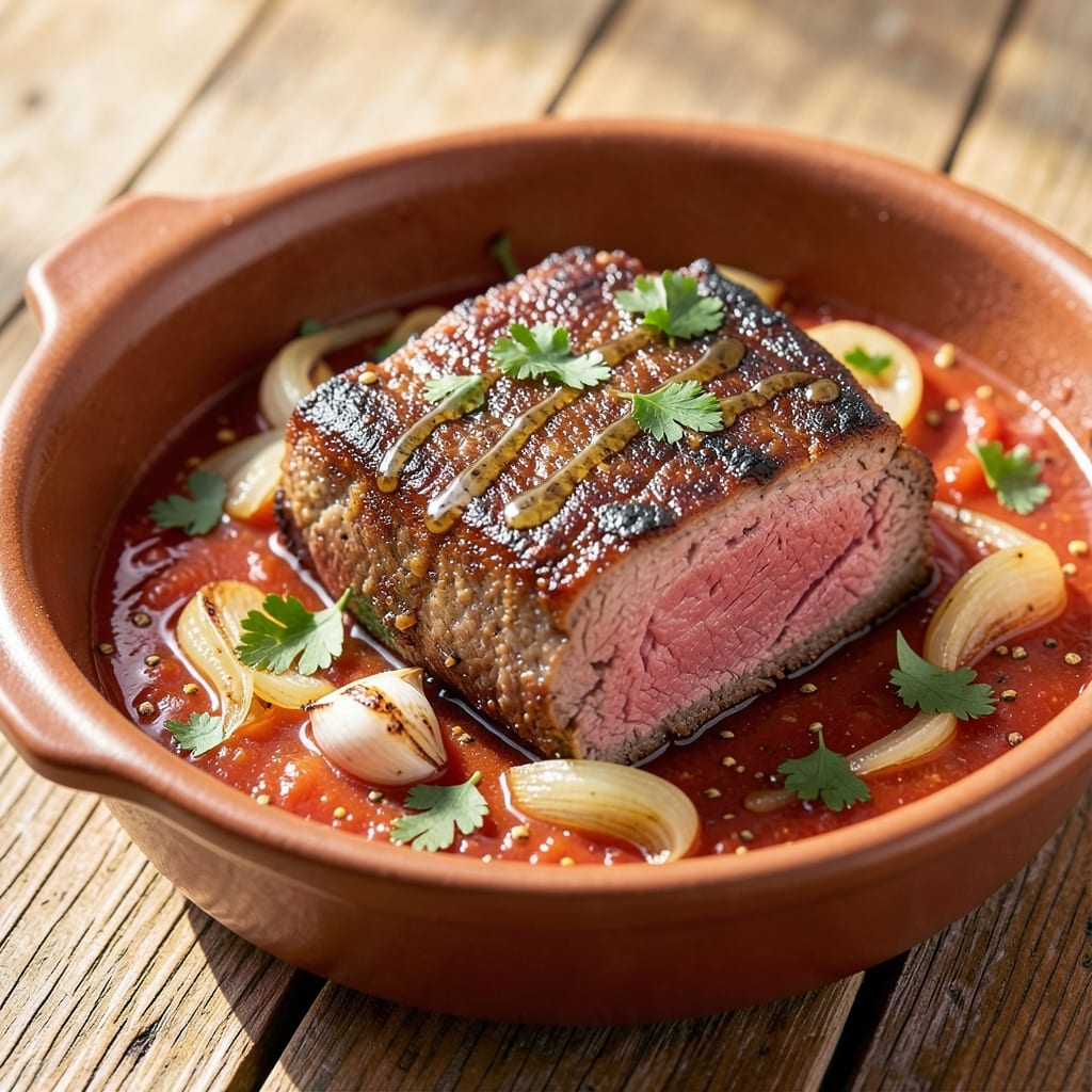 Beef A Casa Portuguese Recipe: Slow-Cooked Beef with Cumin and Paprika Heat