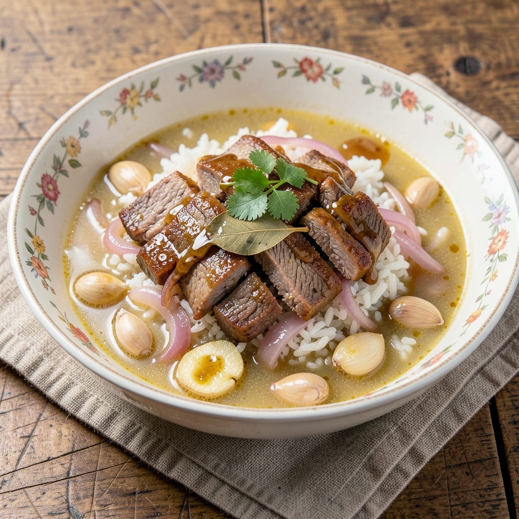 Beef Arroz Caldo Recipe: Slow-Simmered Comfort With Shredded Beef and Rice