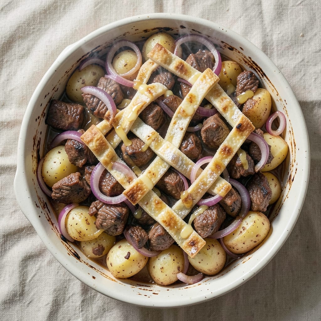 Beef and Onion Casserole Recipe: Crispy Top, Melty Cheese Magic