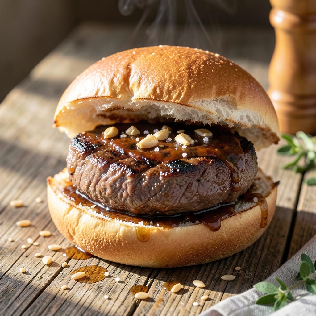 Barbecue Beef On A Bun Recipe: Smoky-Sweet Grilled Beef with Toasted Brioche Crunch