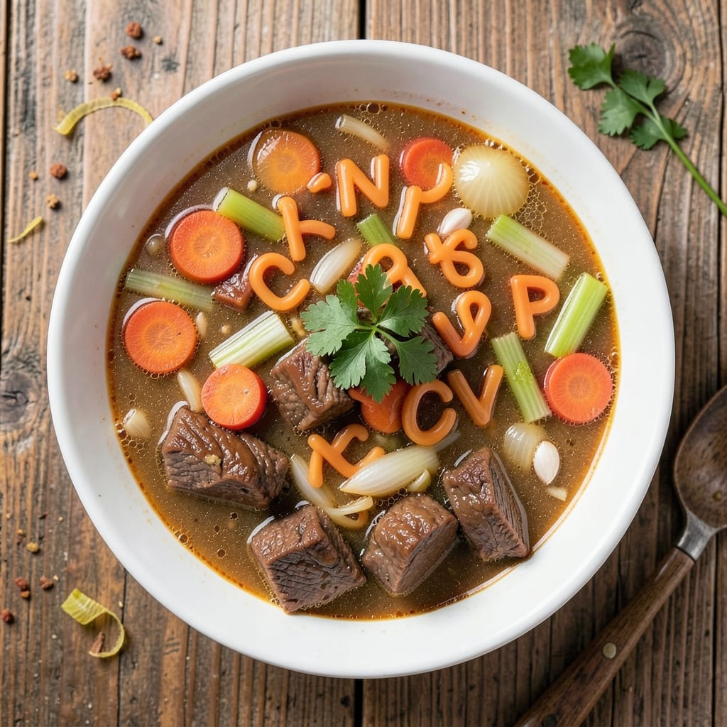Beef Alphabet Soup Recipe: Slow-Simmered Comfort With Hearty Beef and Veggies