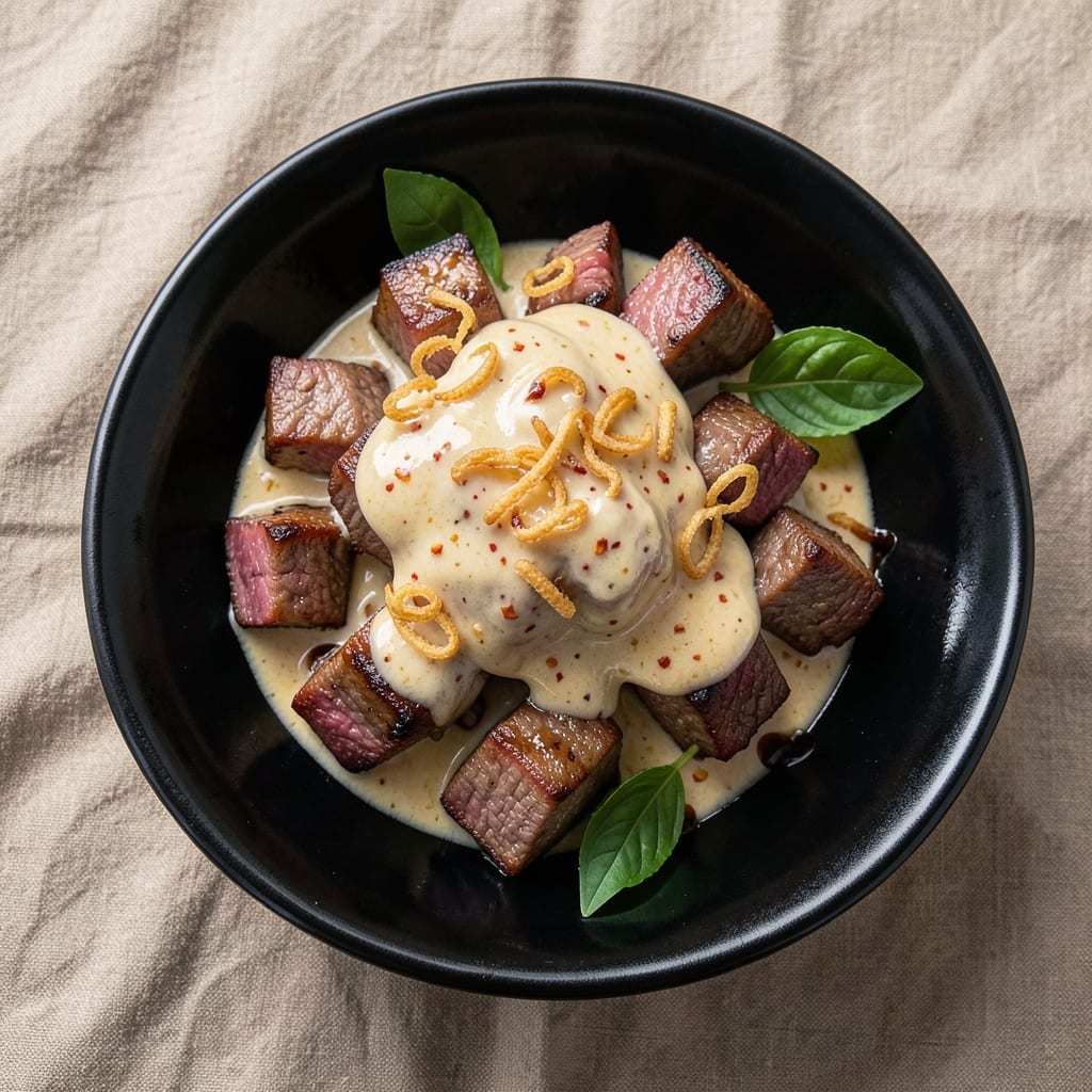 Bang Bang Beef Recipe: Crispy-Tender Bites with Creamy Peanut Glaze