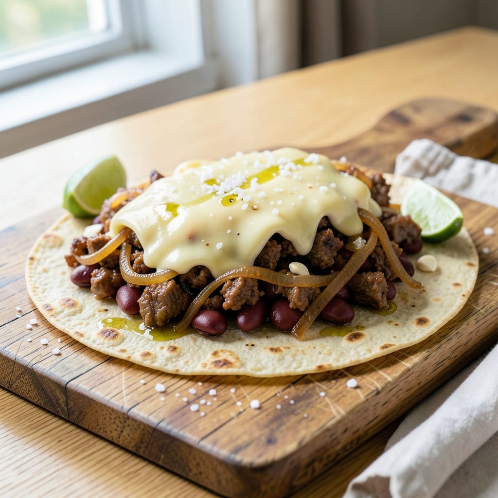 Baked Beef and Bean Burritos Recipe: Crispy Tortilla Shells With Hearty Filling