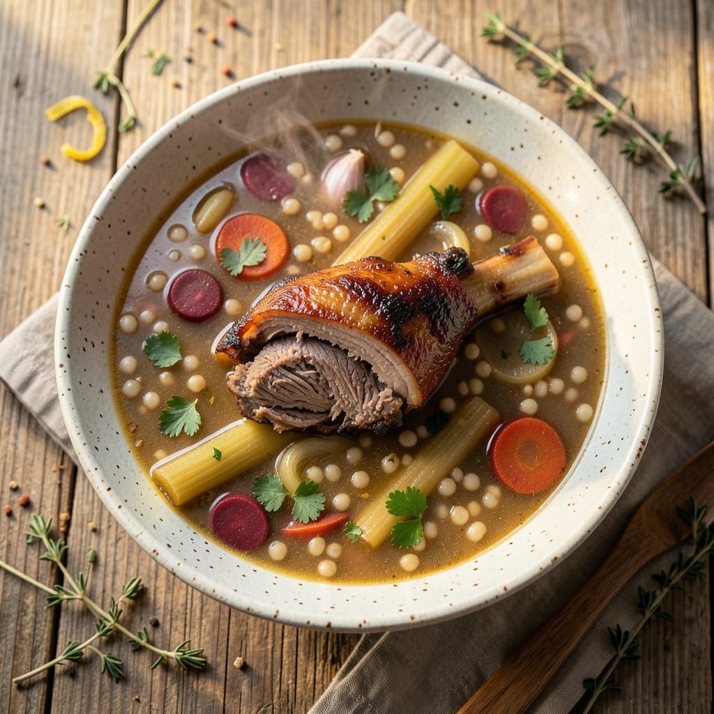 Beef Shank and Barley Soup Recipe: Deep Umami Simmer With Hearty Barley