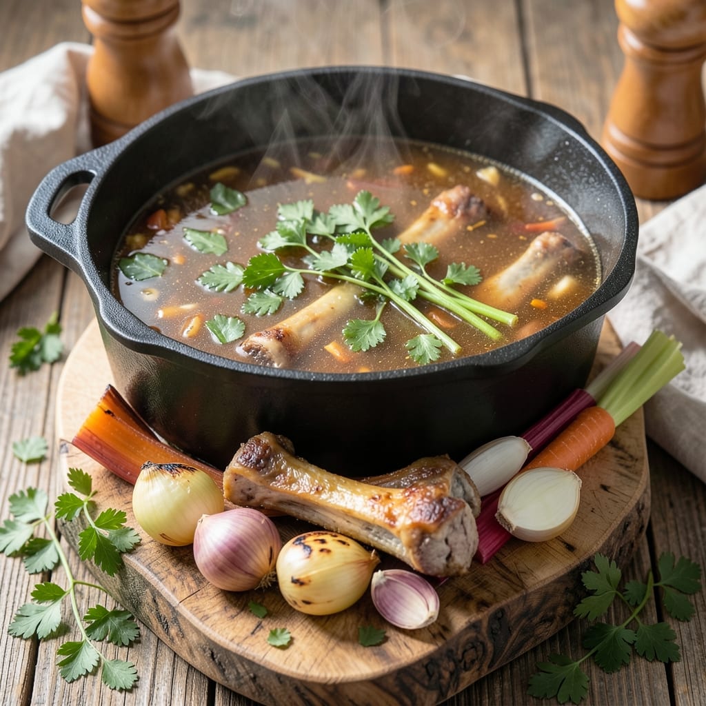 Basic Beef Stock Recipe: Simmered Bone Essence for Depthful Flavor