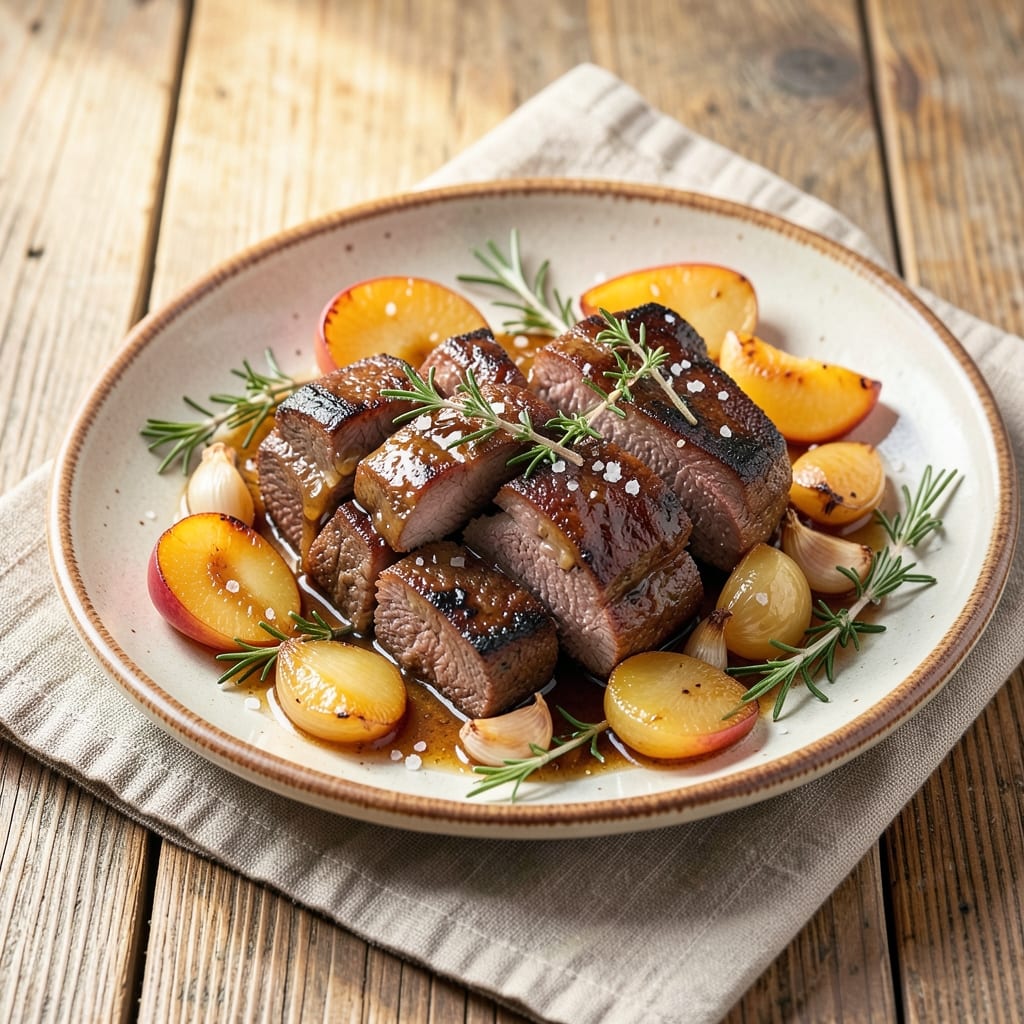 Beef and Peaches Recipe: Sweet-Savory Stew With Caramelized Depth