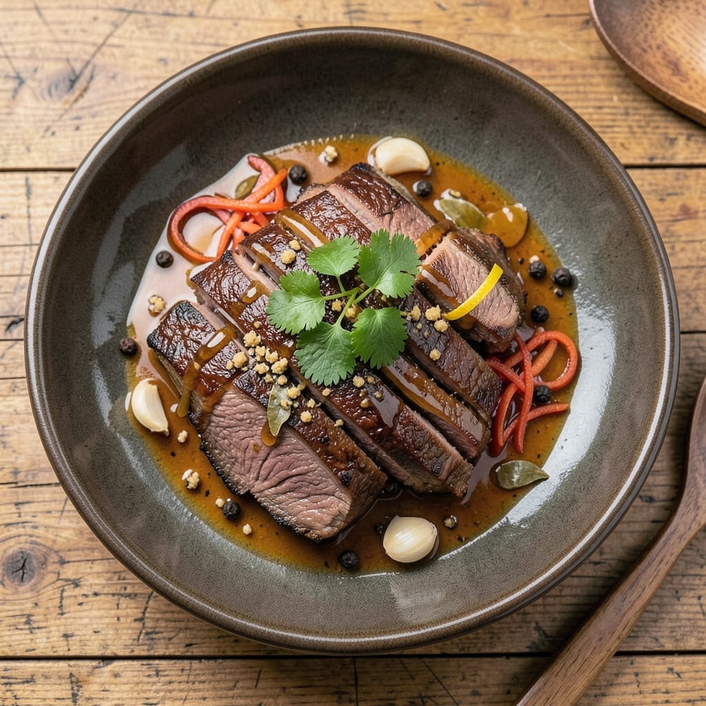 Beef Asado Kapampangan Recipe: Smoky Grilled Beef with Tangy Vinegar Baste