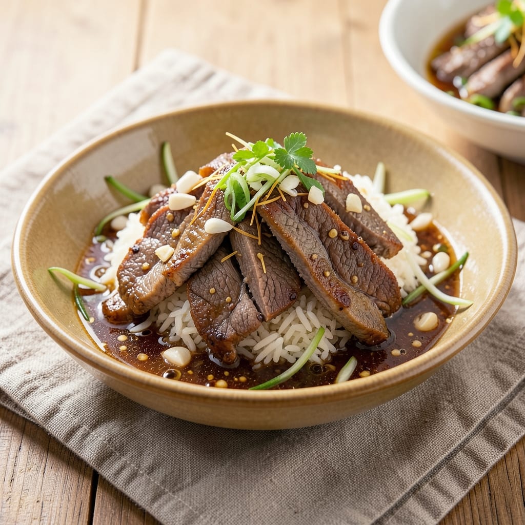 Beef and Rice Sauce Recipe: Deep Umami Simmer With Savory Crunch