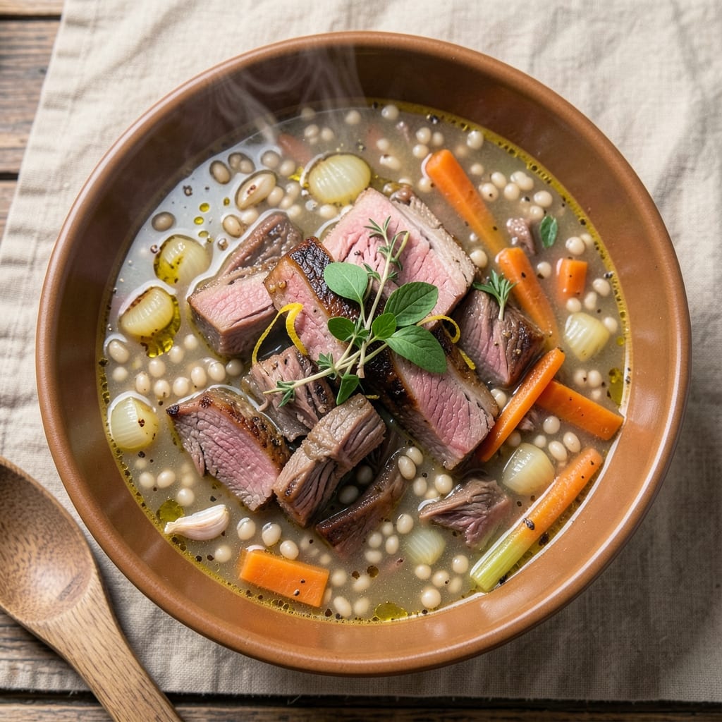 Beef Barley Soup Recipe With Leftover Prime Rib: Prime Rib Upgrade to Hearty One-Pot Richness